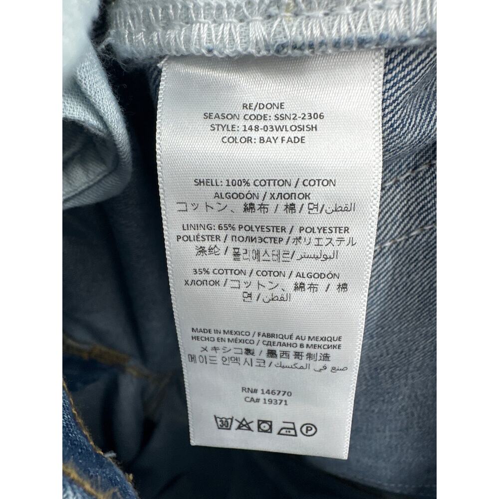 RE/DONE 90's loose high-rise straight leg jeans in Bay Fade Size 31 NWT - Picture 6 of 7